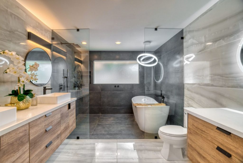 Contemporary bathrooms in Newmarket